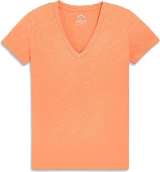 primary Adult Classic Slub V-Neck Tee in Goldfish at Nordstrom, Size Xx-Large