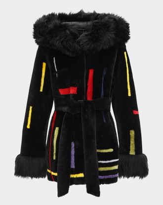 Gorski Reversible Lamb Shearling Parka with Merinillo Lamb Shearling Details