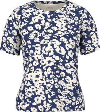 Marc Cain T-shirts - Dames - T-shirts - Blauw - L - Katoen - Tops