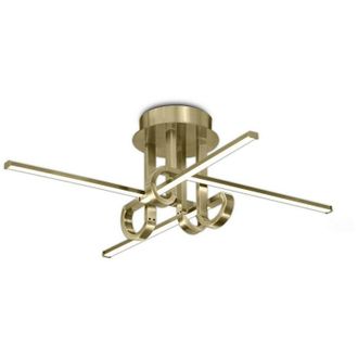 Mantra Inspired Mantra Cinto - Semi Flush Ceiling Light 28W led, 3000K, 2250lm, Antique Brass