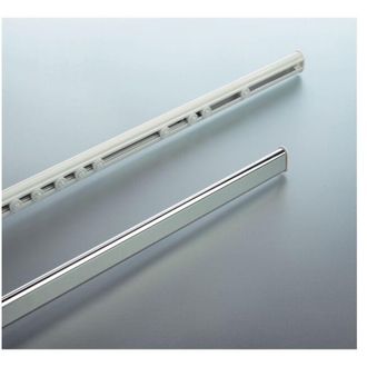 Spirella Spirella - Barra Para Cortina De Ducha O Ba&ntilde;era Extensible Sin Taladrar En Aluminio Surprise 125-210cm Gris