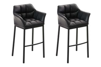 Clp Clp - Set De 2 Taburetes Damaso Negro Negro
