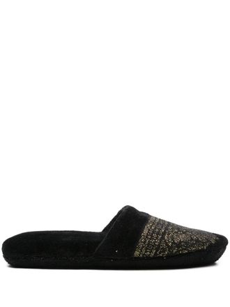 Versace Couple des Dieux bath slippers - Black