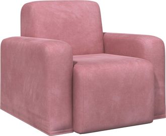 vidaXL Sill&oacute;n Rosa Terciopelo Vidaxl