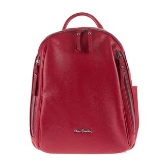 Pierre Cardin Rugzak - Dames - Rugzakken - Rood - ONE Size - Leer - Tassen