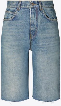 Tory Burch Womens Cotton Denim Short, size 26
