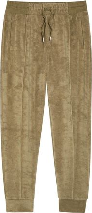 Aur&eacute;lien Pintuck Tapered-leg Terry Sweatpants - Khaki - XL