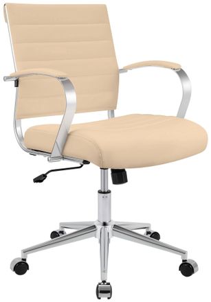 Clp Clp - Silla De Oficina Oakland Simil Cuero Crema