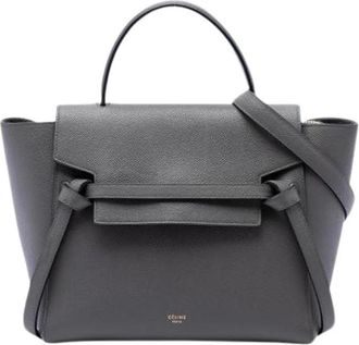 Celine Pre-owned Satchel - Dames - Vintage Heuptassen - Grijs - ONE Size - Leer - Vintage
