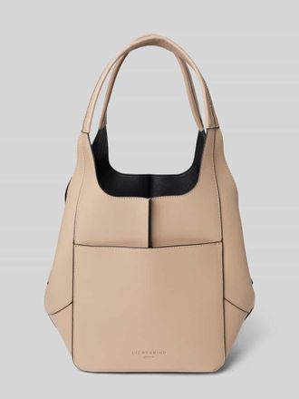 Liebeskind Handtasche mit Label-Print Modell LILLY in Hellgrau, Gr&ouml;&szlig;e 1