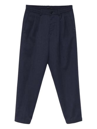 low brand pleated trousers - Blue