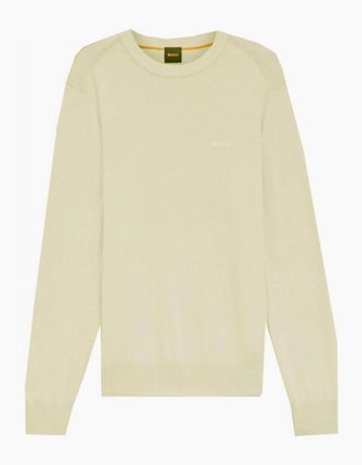 HUGO BOSS Mens Hugo Boss Mens Beige Asac Jumper - Yellow - Size: 38