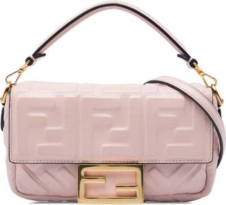 Fendi Pre-owned Fendi Mini Zucca Embossed Leather Baguette Satchel Ladies X3AGH639TXE0O5IQ