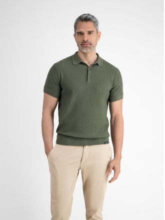 Lerros Poloshirt LERROS, Herren, Gr. XXL, gr&uuml;n (nordic olive), Strick, Obermaterial: 100% Baumwolle, normal normal, ohne Ausschnitt, B&uuml;ndchen, Shirts Poloshi