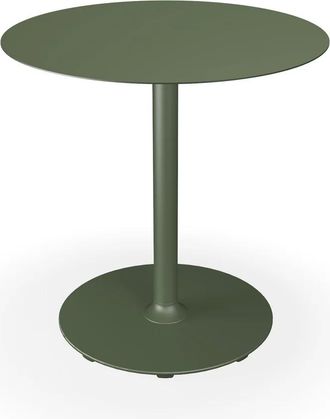 Houe Pico Gartentisch, &Oslash; 74 cm, Gestell rund, olivgr&uuml;n