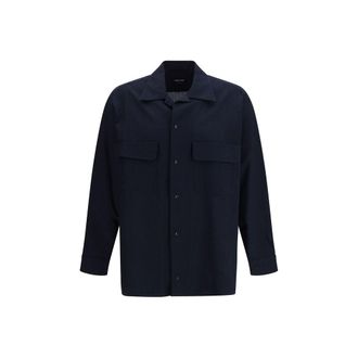 Giorgio Armani Blue Cotton Mens Shirt