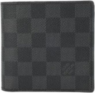 Louis Vuitton Pre-owned Wallets, male, Black, Size: ONE SIZE Pre-owned Damier Graphite Bi-fold Wallet