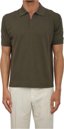 Paolo Pecora Maglia A Polo - Heren - Polos - Groen - XL - Katoen - Tops