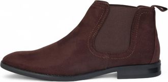 Infinity Leather Heren Chelsea-laarzen van suède met voering van echt leer en instappers