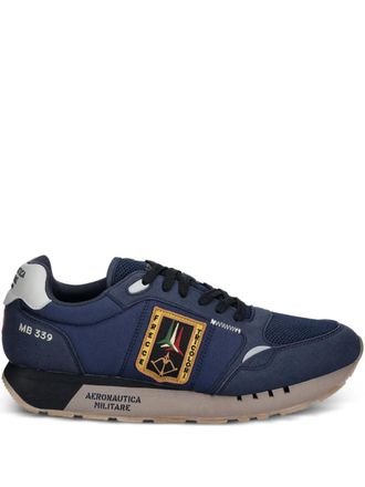 Aeronautica patch blue sneakers