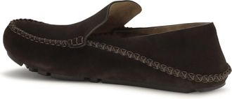 Loewe Mens Loafers Rambla Dark Brown Suede Upper