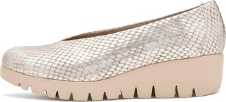 Wonders Womens Maya Wedge Shoes In Gold