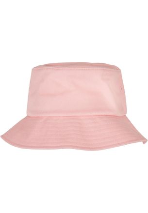Flexfit Unisex Cotton Twill Bucket Hat, Light Pink, One Size