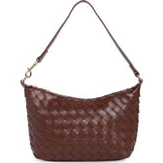 Urban Expression Faux Leather Woven Crossbody Bag in Chocolate at Nordstrom Rack