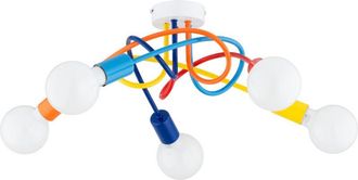 OEM L&aacute;mpara De Techo Moderna Con Nudo Multicolor Para Habitaci&oacute;n Infantil 5xe27 15w Drago Alfa