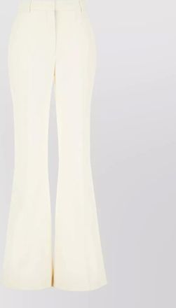 Stella McCartney wool trousers flared leg button detail