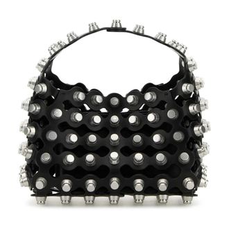 Alexander Wang Rex Versierde Leren Handtas - Dames - Handtassen - Zwart - ONE Size - Leer - Tassen