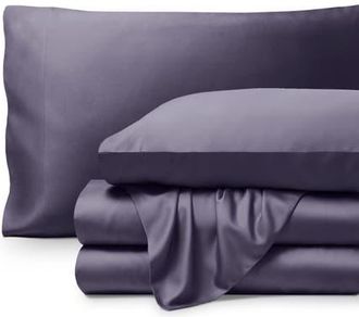 Bare Home Cooling Rayon Sheet Set in Dusty Purple at Nordstrom, Size King