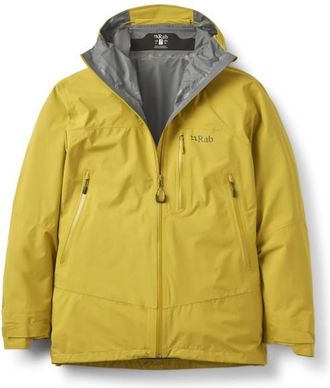 RAB Downpour Mountain Jacket Regenjacke f&uuml;r Herren | gelb