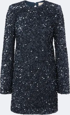 Alemais Al&eacute;mais Ellie sequined open-back minidress