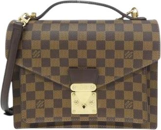 Louis Vuitton Pre-owned Damier Monceau Schoudertas - Dames - Vintage Handtas - Bruin - ONE Size - Vintage