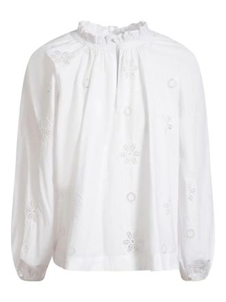 Merlette Manon broderie-anglaise blouse - White