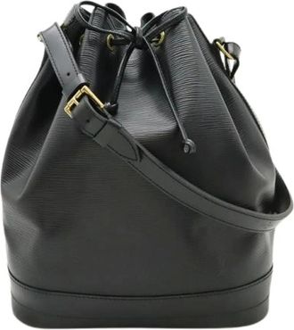 Louis Vuitton Pre-owned Bucket Bags, female, Black, Size: ONE SIZE Pre-owned Leather louis-vuitton-bags