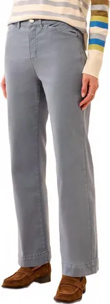 Tribal Utility Wide Leg Pants In Blue Fog