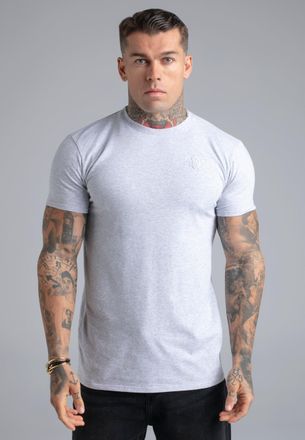 Siksilk Mens Grey Marl Essentials T-Shirt XXL