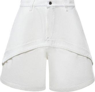 Loewe Paulas Ibiza Denim Shorts - Dames - Denim shorts - Wit - 2XS - Denim - Korte Broeken