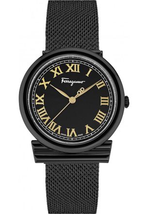 Ferragamo Womens SFUF00321 Ladies Gancino Watch - Black - One Size