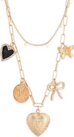 BP. Pretty Charm Necklace in Gold at Nordstrom