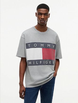 Tommy Hilfiger Flag Logo Oversized Jersey T-Shirt