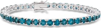 Ross-Simons London Blue Topaz Tennis Bracelet in Sterling Silver