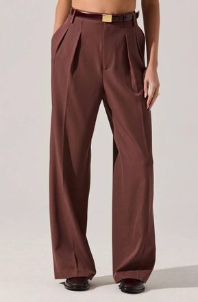 Astr Faria Pant In Burgundy