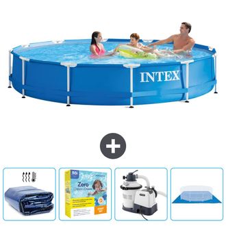 Intex Piscina Con Estructura Redonda - 366x76 Cm - 7-piezas Scb66