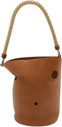 Herm&egrave;s Pre-owned Vintage Bucket Bag - Dames - Vintage Tas - Bruin - ONE Size - Leer - Vintage