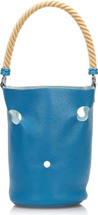 Herm&egrave;s Pre-owned Womens Kelly Picnic Tote - Sky Blue Leather - One Size