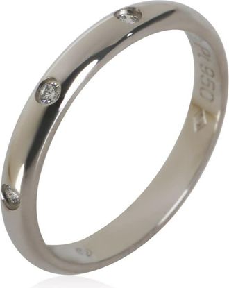 Cartier Pre-Owned Cartier Platinum Diamond 1895 Band