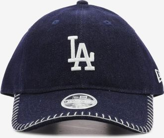 New Era 9TWENTY LA Dodgers MLB Denim Stitch Blu Navy